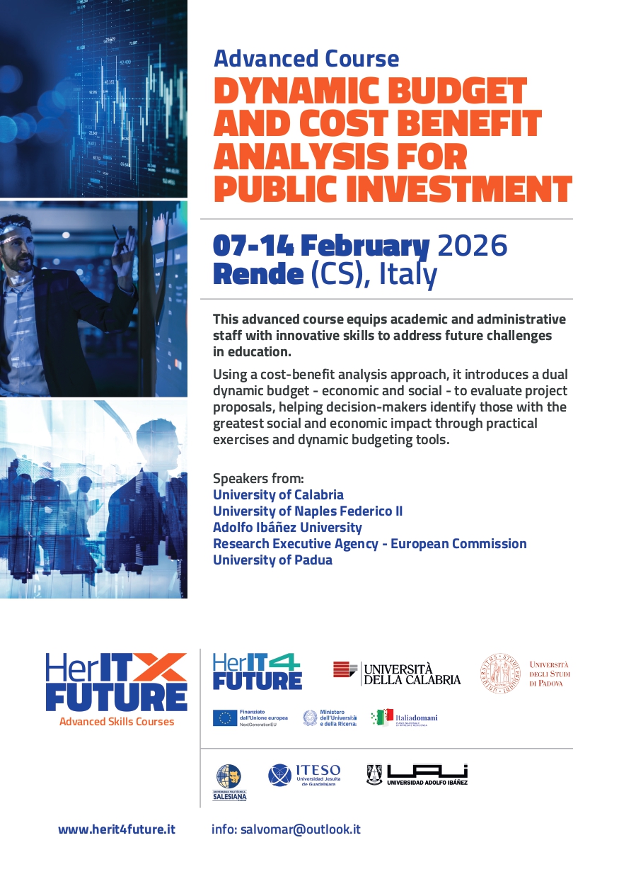 Dynamic budget e cost benefit analysys for public investment Unical
