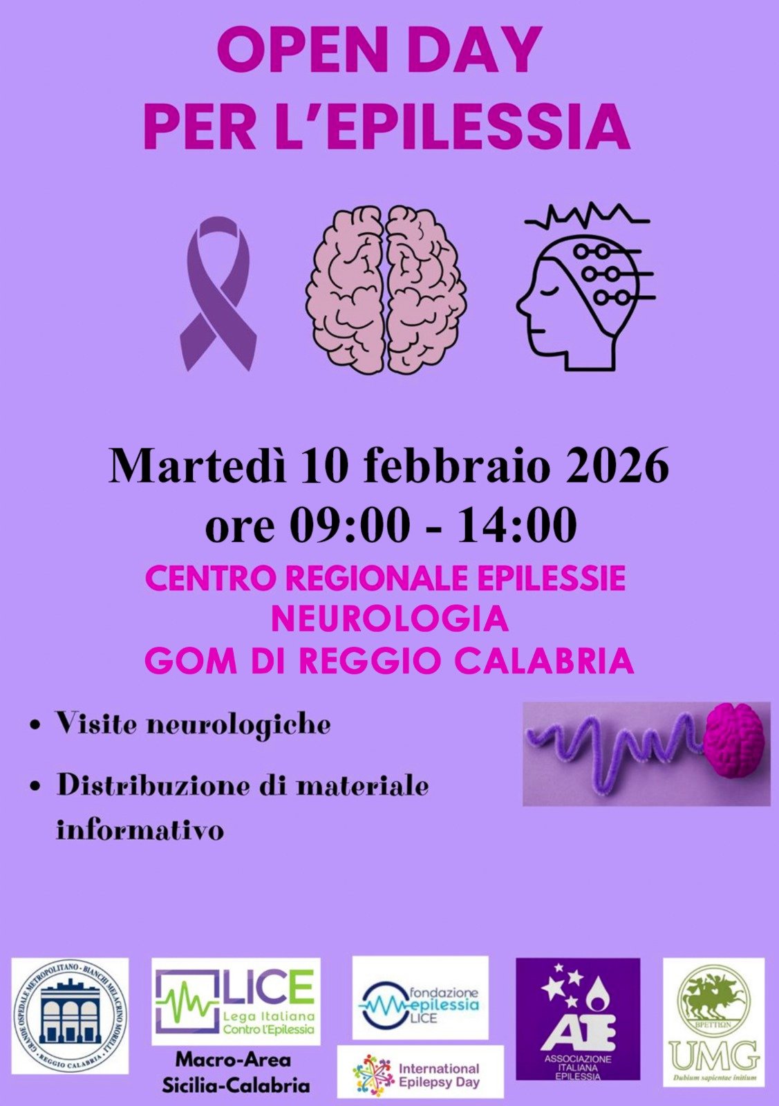Evento giornata epilessia