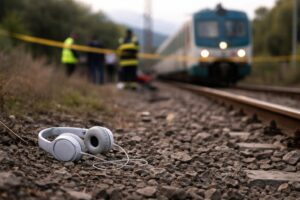 Treno investe pedone con le cuffie