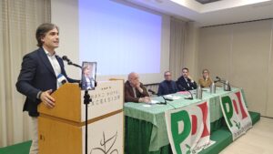 Falcomatà parla all'evento di presentazione di Battaglia candidato PD alle Primarie