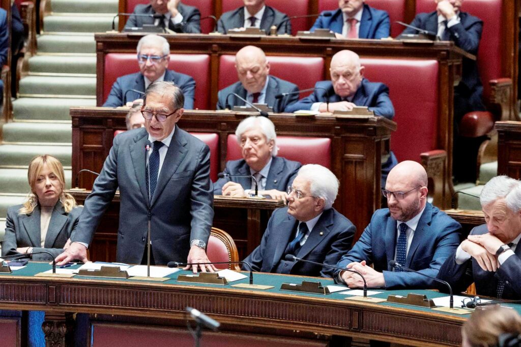 Giorno del ricordo vittime foibe cerimonia 10 febbraio 2026 Meloni La Russa Mattarella Fontana Tajani