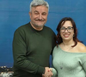 Giuseppe Pinto insieme alla dottoressa Chiara Scirtò nominata alla giuda del nuovo Dipartimento UDC