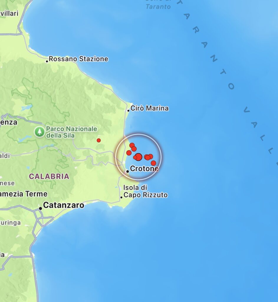 Terremoto Crotone