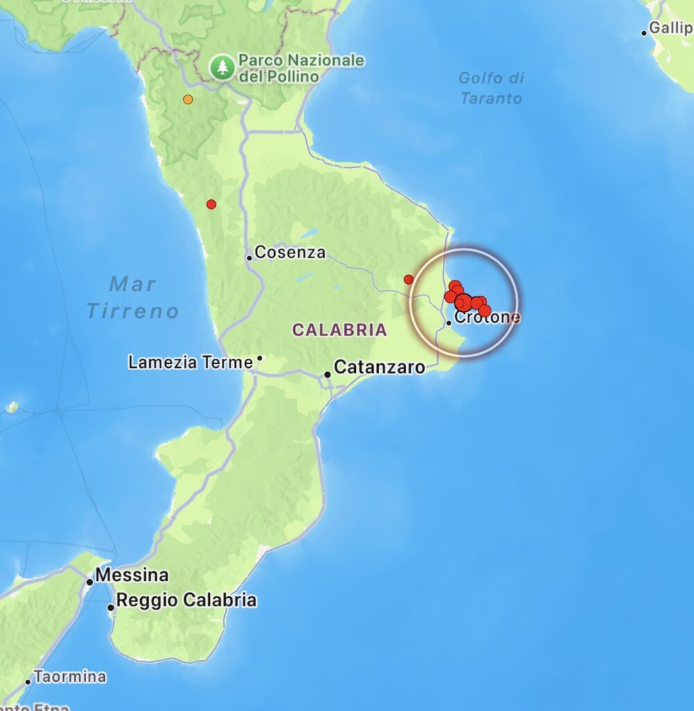 Terremoto Crotone