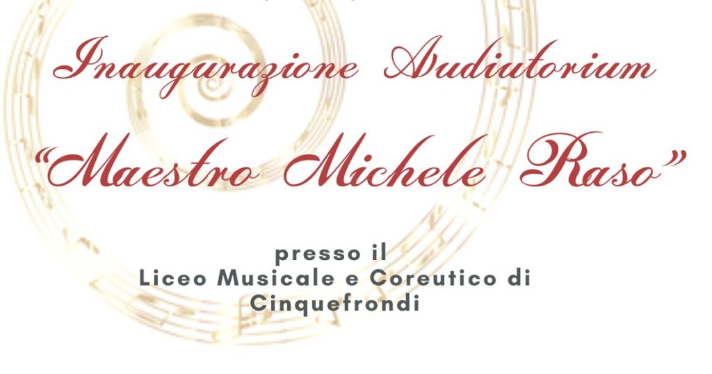 Inaugurazione liceo musicale cinquefrondi