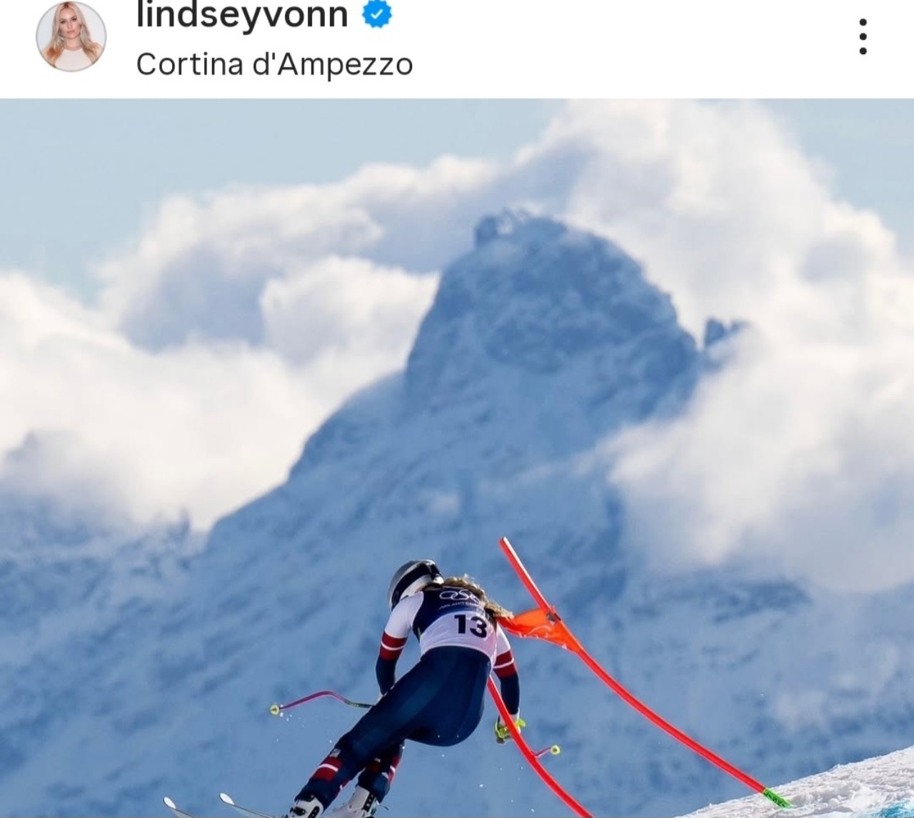 Lindsey Vonn infortunio