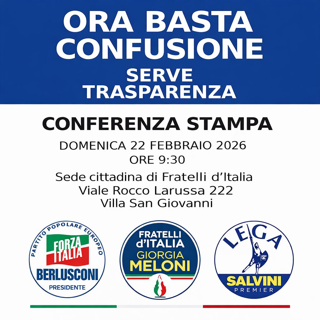 Locandina Conferenza centrodestra villa