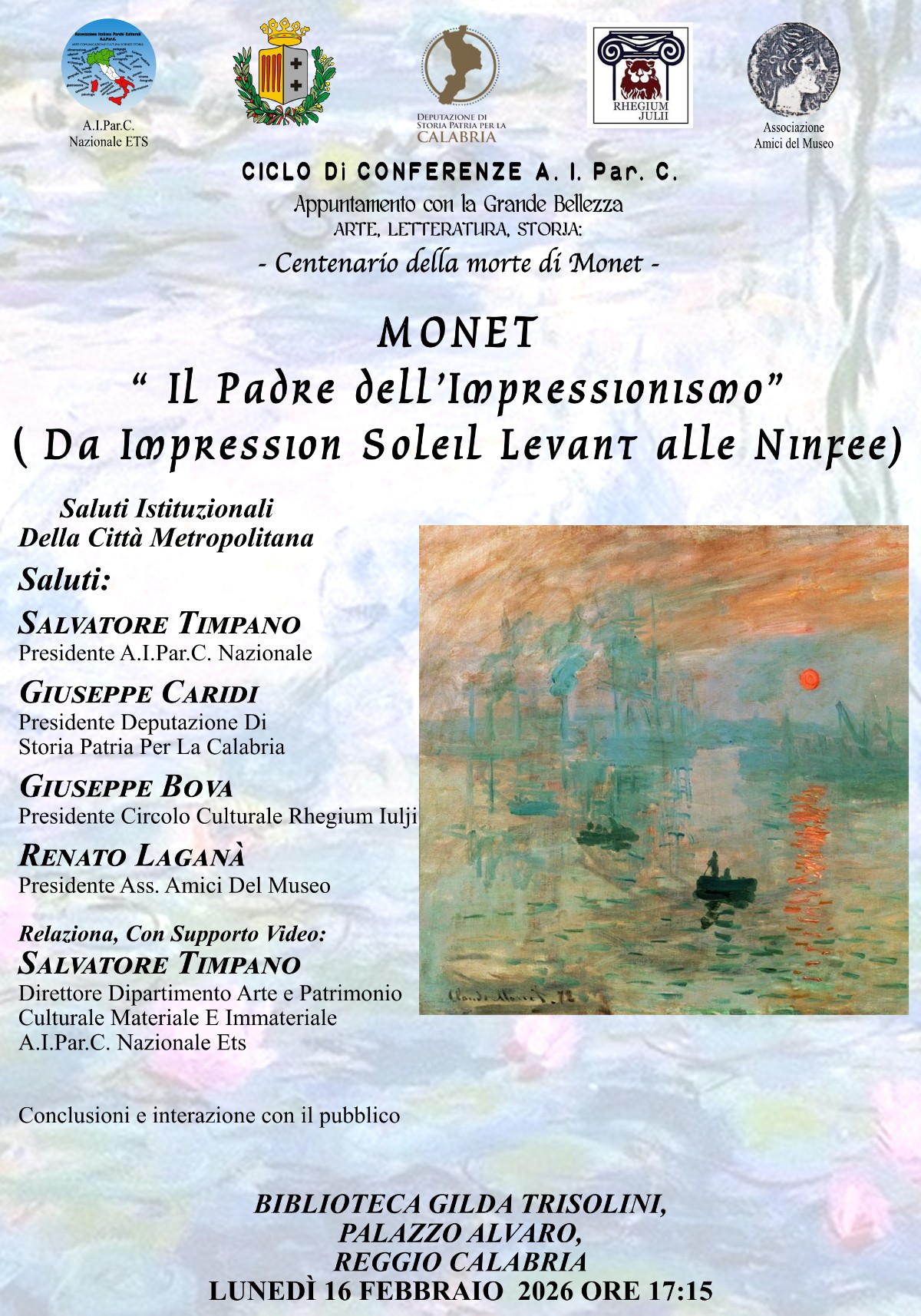 Locandina Monet Il padre dell'impressionismo