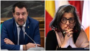 Matteo Salvini e Francesca Albanese