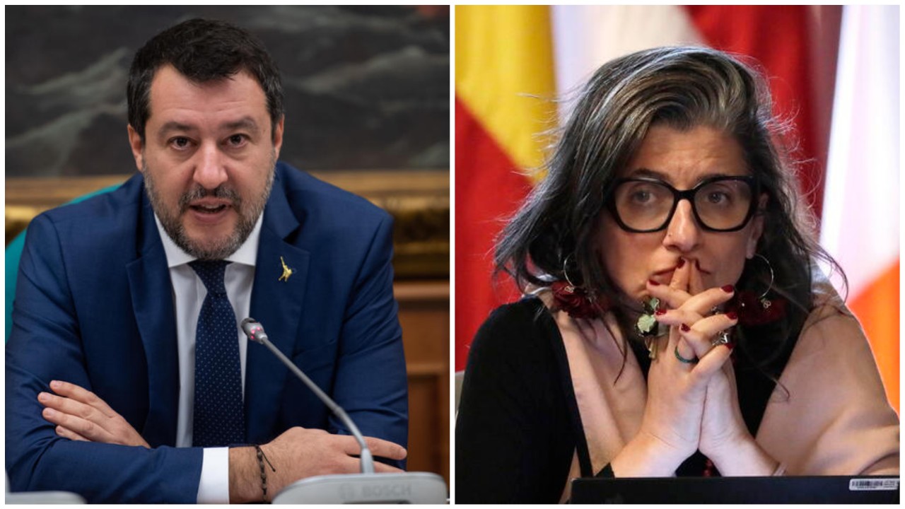 Matteo Salvini e Francesca Albanese