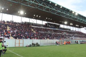 Reggina-Messina tribuna coperta granillo tifosi