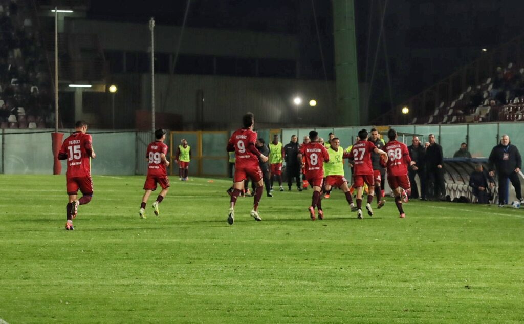 Reggina-Sancataldese esultanza
