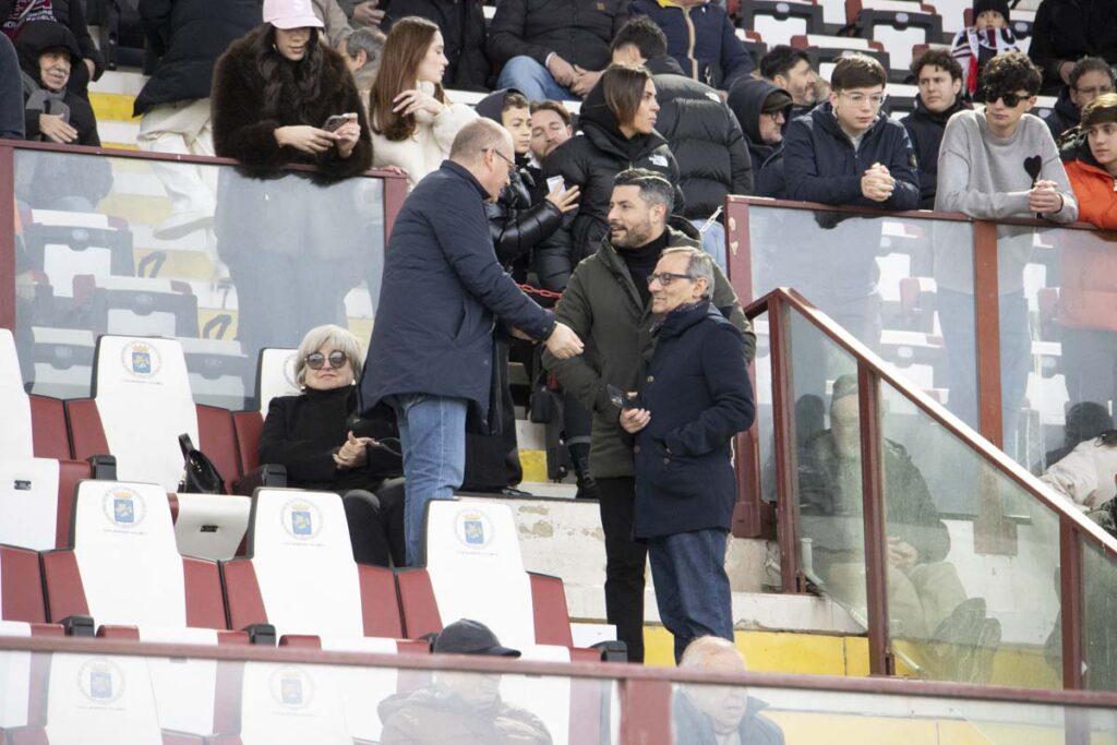 Reggina-Savoia versace romeo e battaglia in tribuna vip