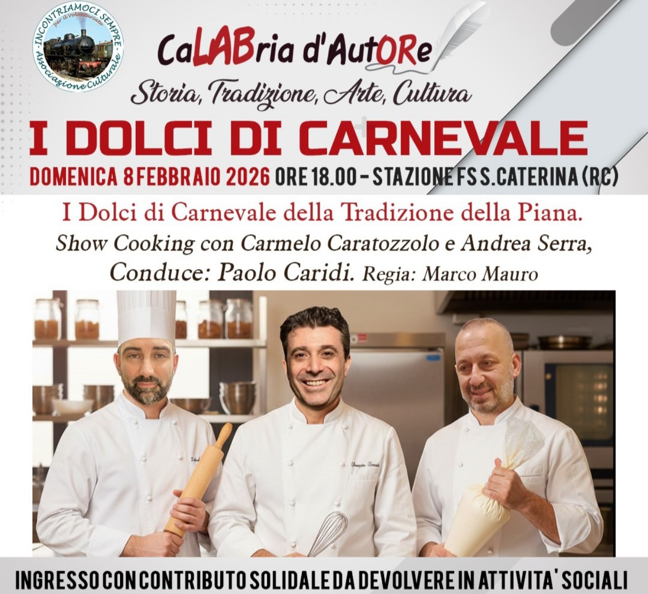 Show cooking carnevale Calabria d’Autore