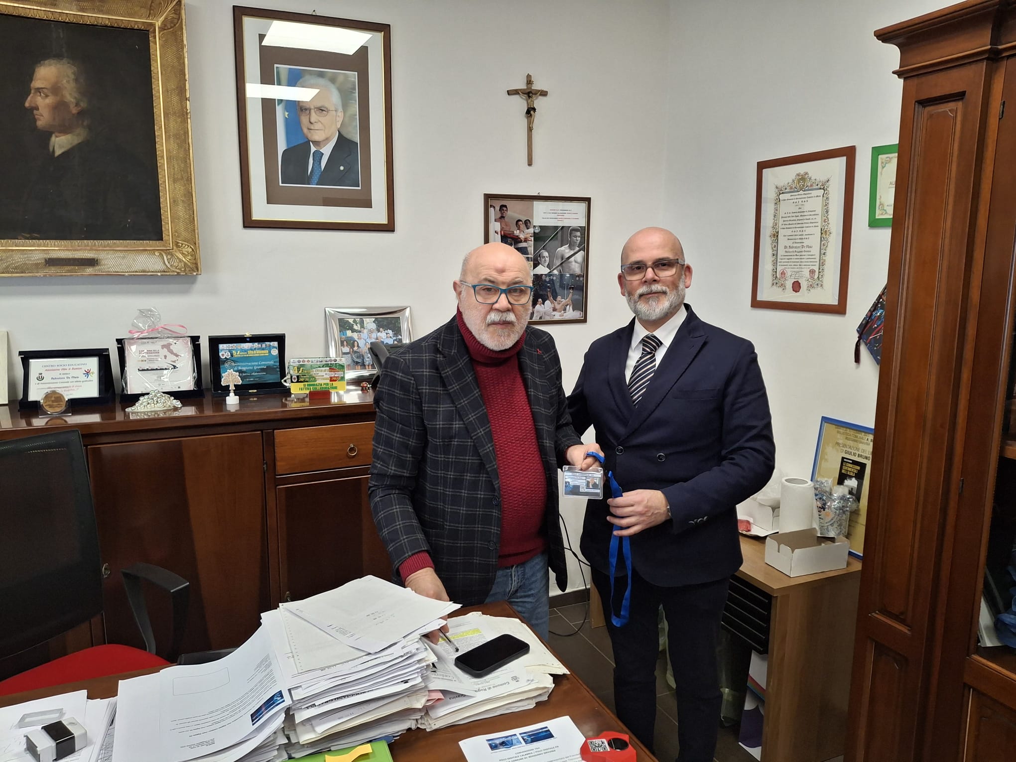 Sindaco Salvatore De Maio – coordinatore polo PA Francesco Cannataro