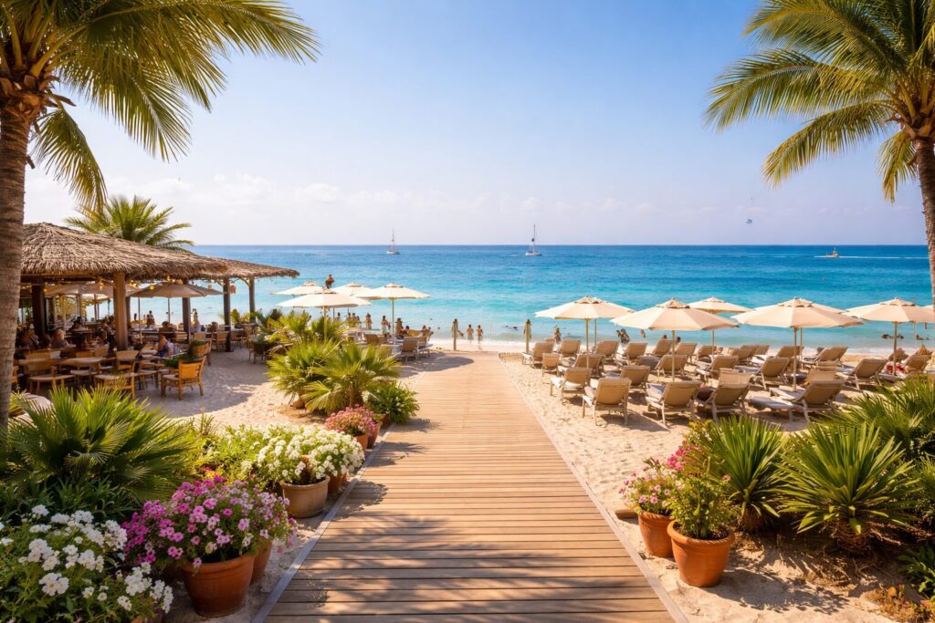 Struttura ricettiva in spiaggia turismo