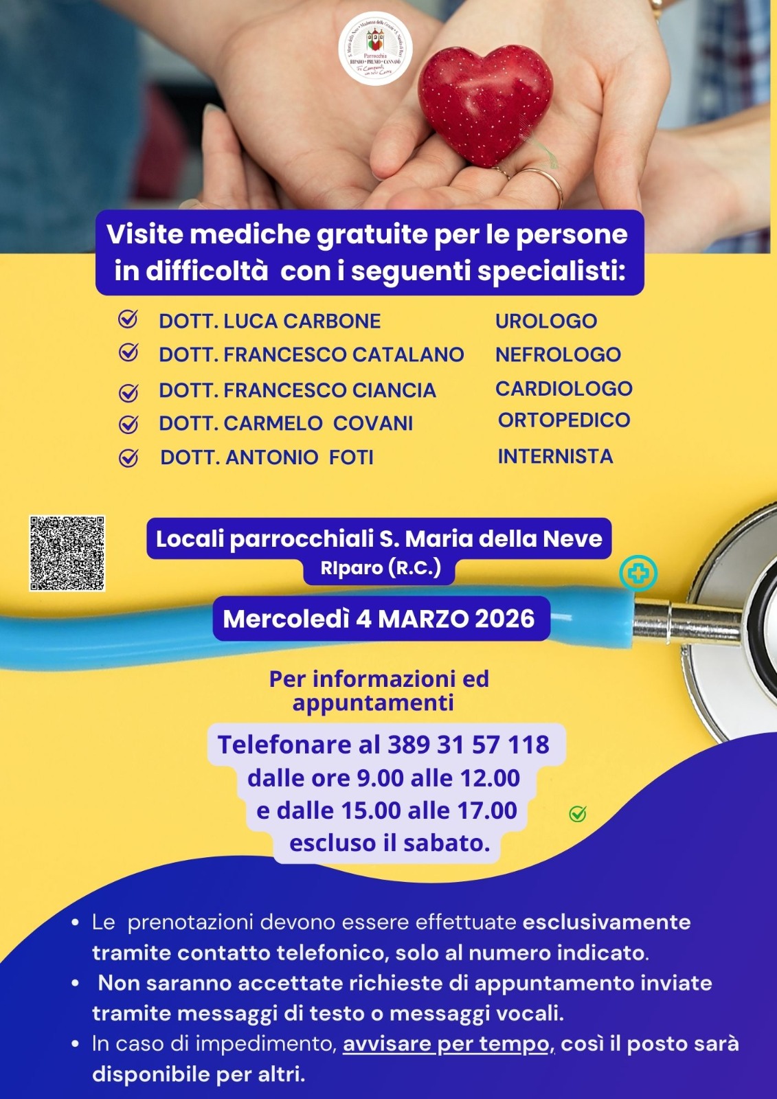 Visite mediche specialistiche Locandina