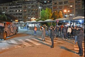 accoglienza tifosi Messina al rientro dal derby