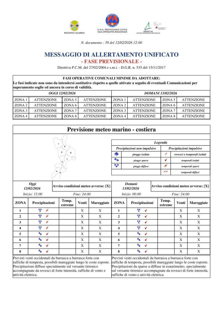 allerta meteo 13 febbraio2026
