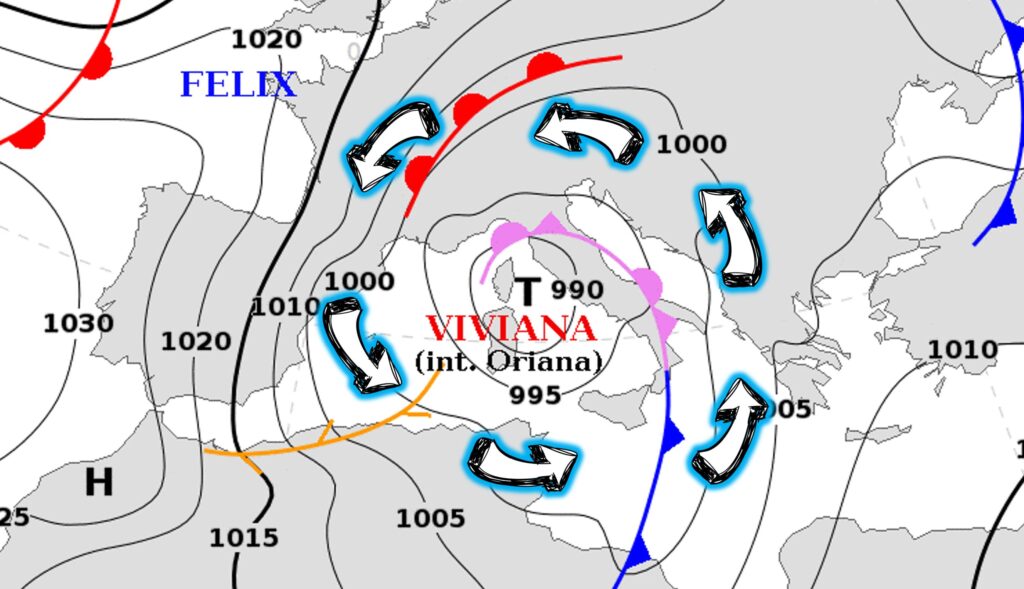 allerta meteo ciclone san valentino