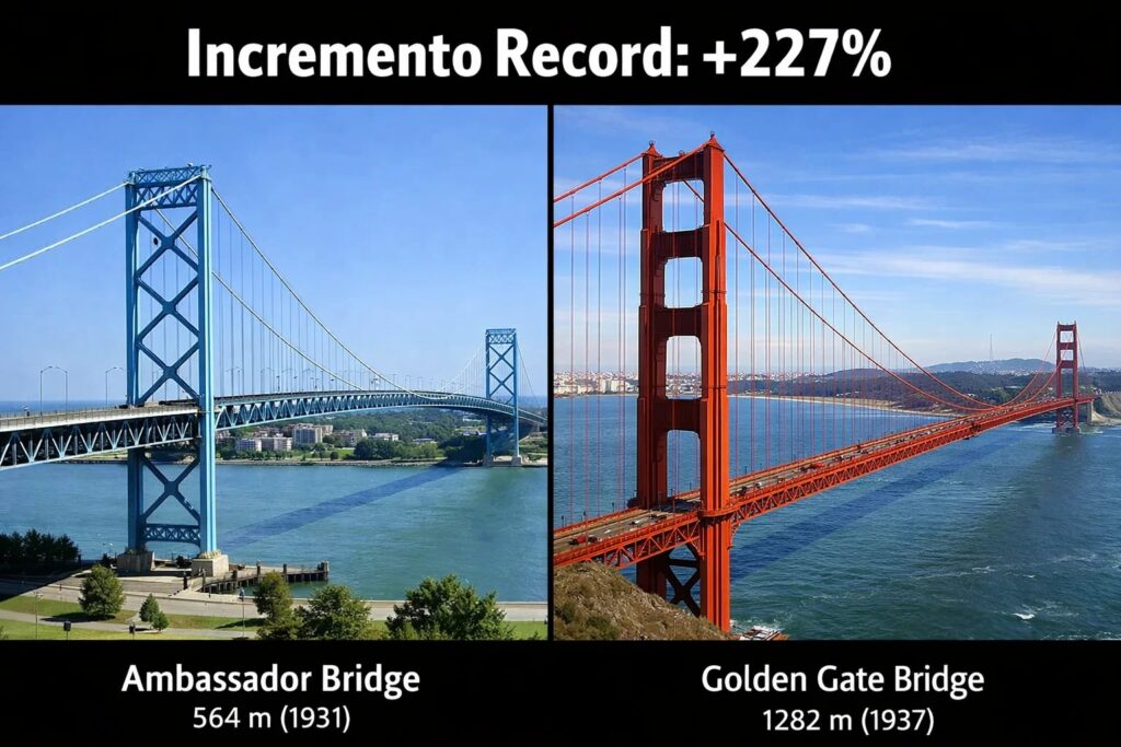 ambassador bridge golden gate bridge
