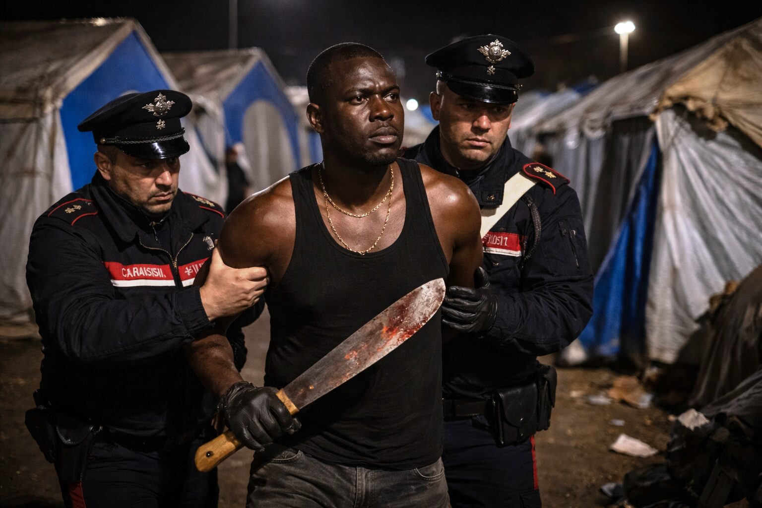 carabinieri migranti tendopoli