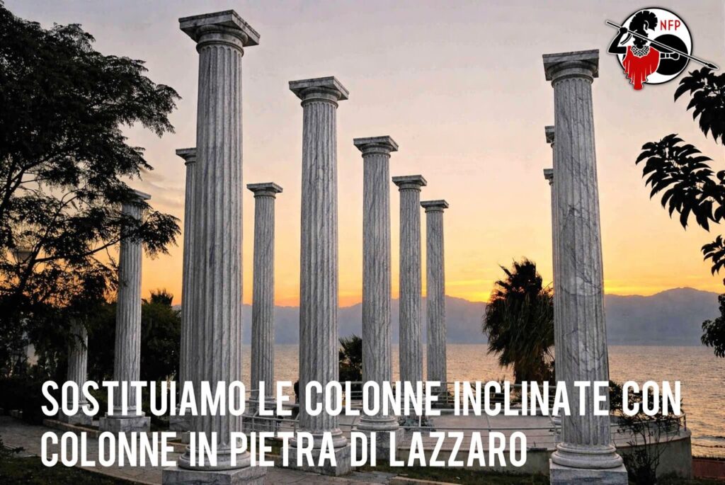 colonne in pietra di lazzaro