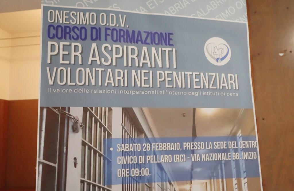 corso formazione aspiranti volontari Penitenziari reggio calabria