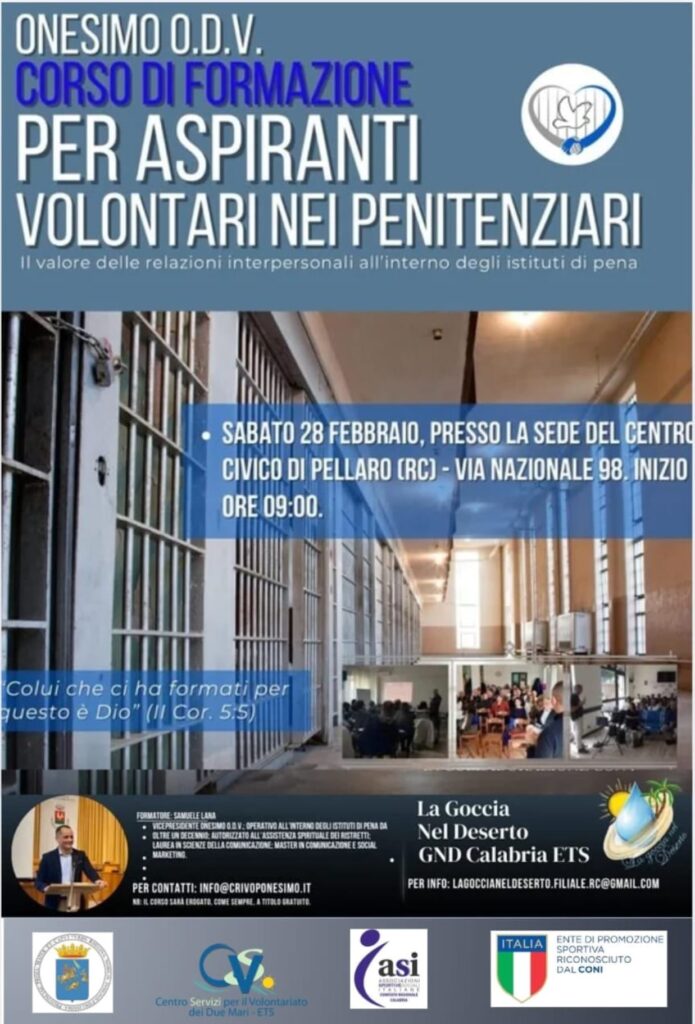 corso formazione aspiranti volontari penitenziari