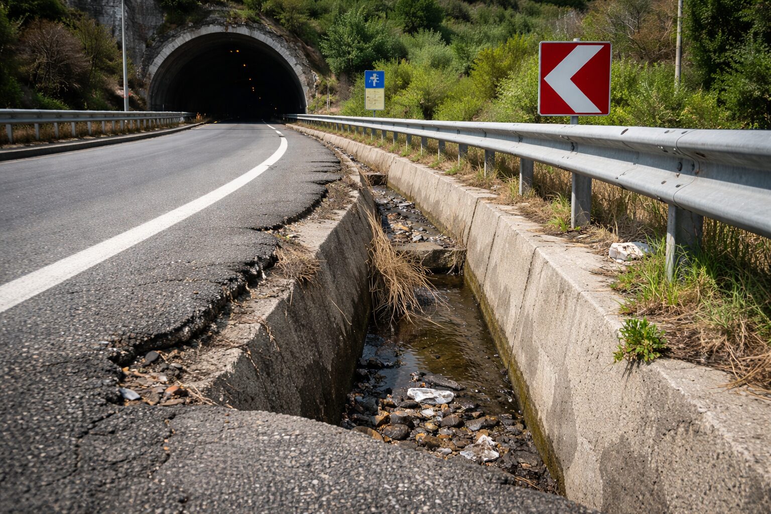 cunette pericolose agli svincoli