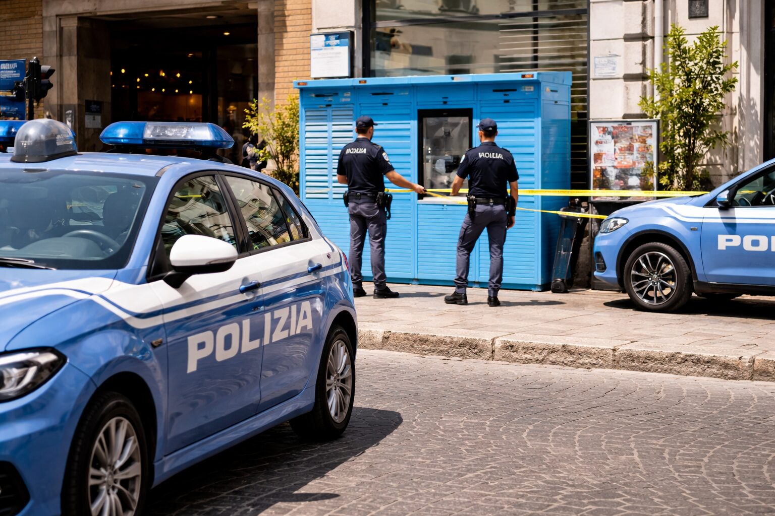 danneggia punto amazon polizia