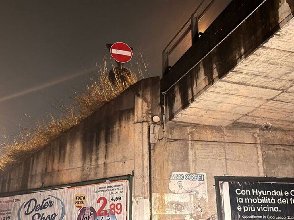 distacco spalletta ponte SS107 nel Cosentino
