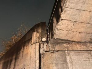 distacco spalletta ponte SS107 nel Cosentino