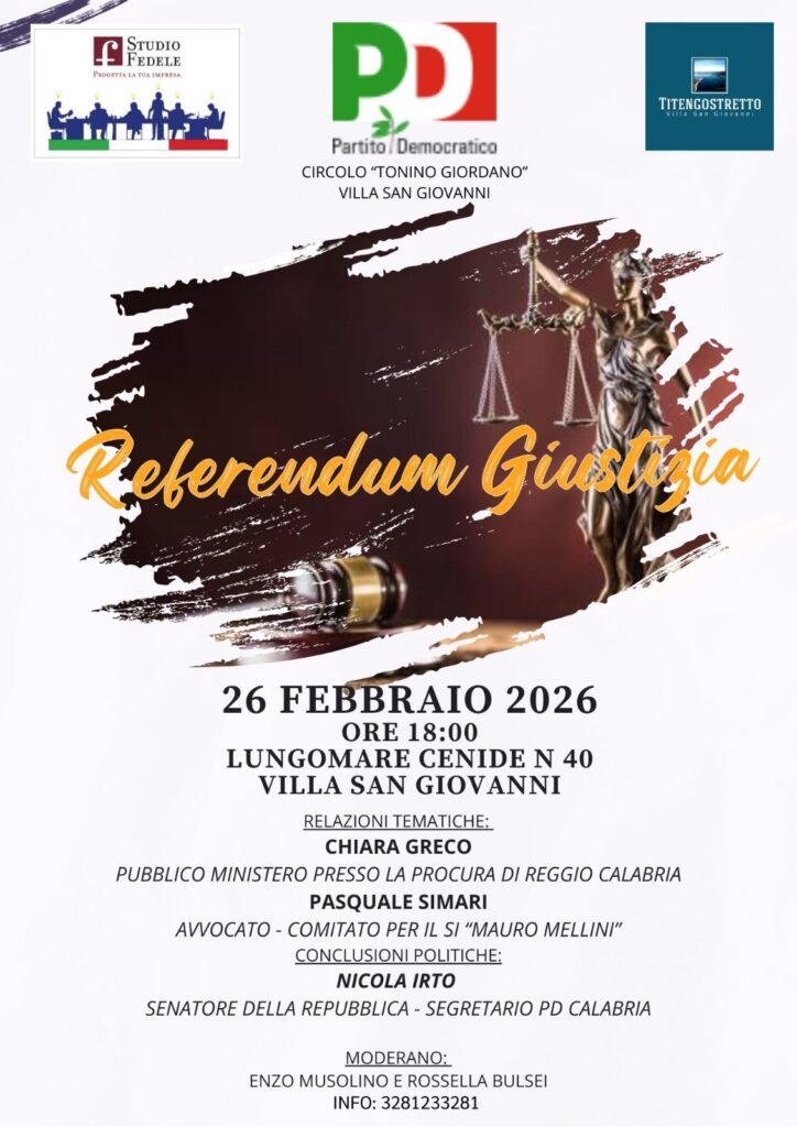 evento sul no a referendum giustizia a villa s. giovanni