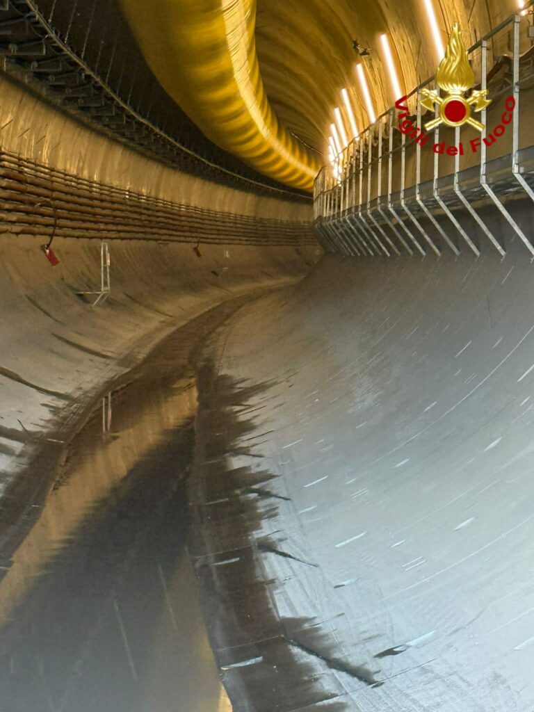 fuga di gas in galleria
