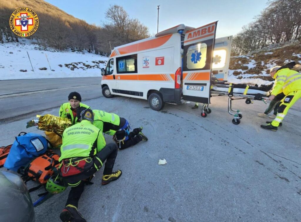 giovane recuperata nel soccorso alpino