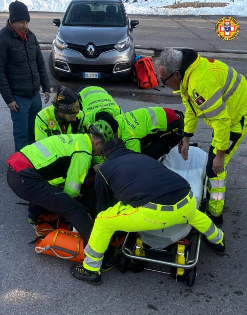 giovane recuperata nel soccorso alpino