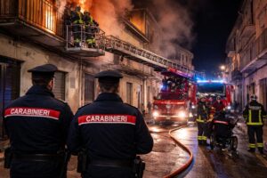 incendio vigili del fuoco catanzaro
