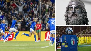 italia di calcio femminile al granillo bronzi