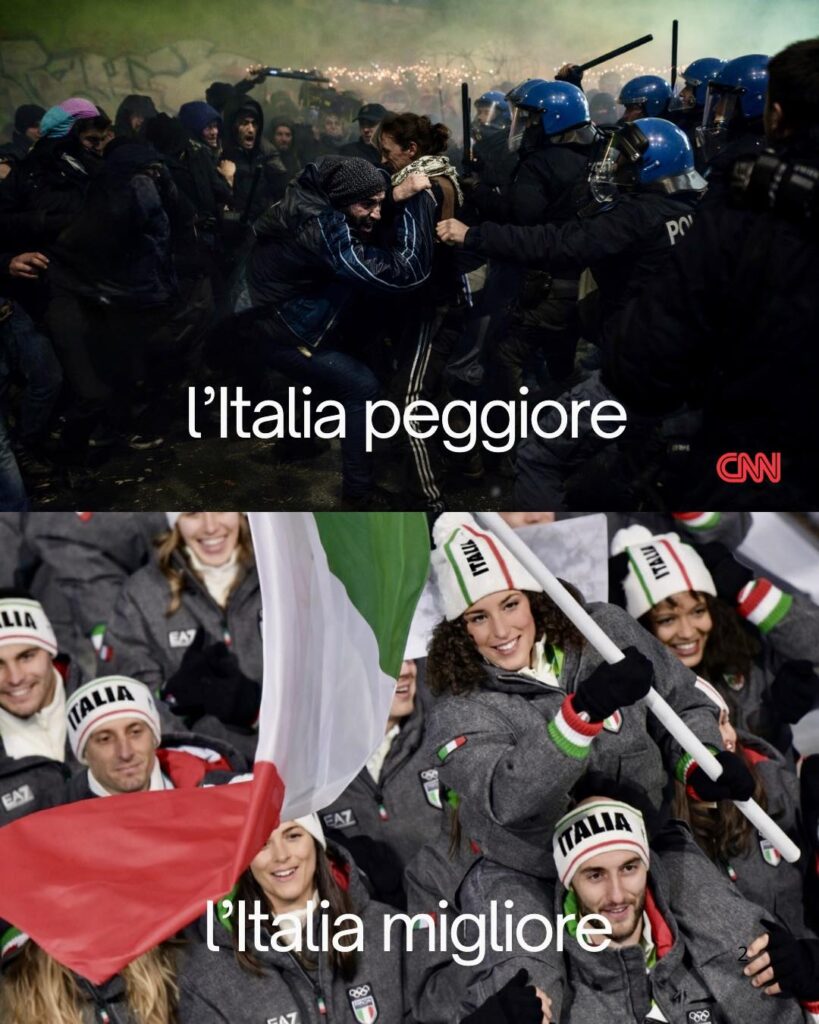 italia peggiore e italia migliore foto postata da occhiuto