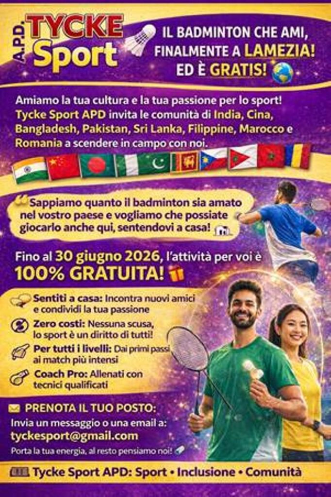 locandina badminton lamezia
