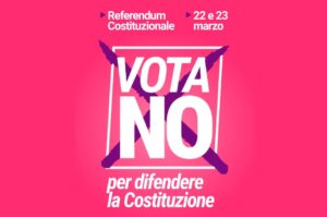 locandina banchetto pd reggio calabria su no referendum giustizia