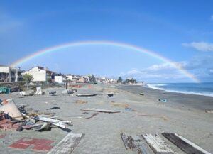 lungomare siderno spiaggia dopo ciclone harry