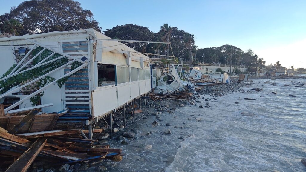 maltempo reggio calabria lido pepys lungomare