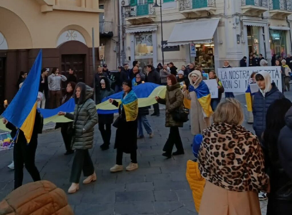 manifestazione Pro Ucraina Reggio Calabria