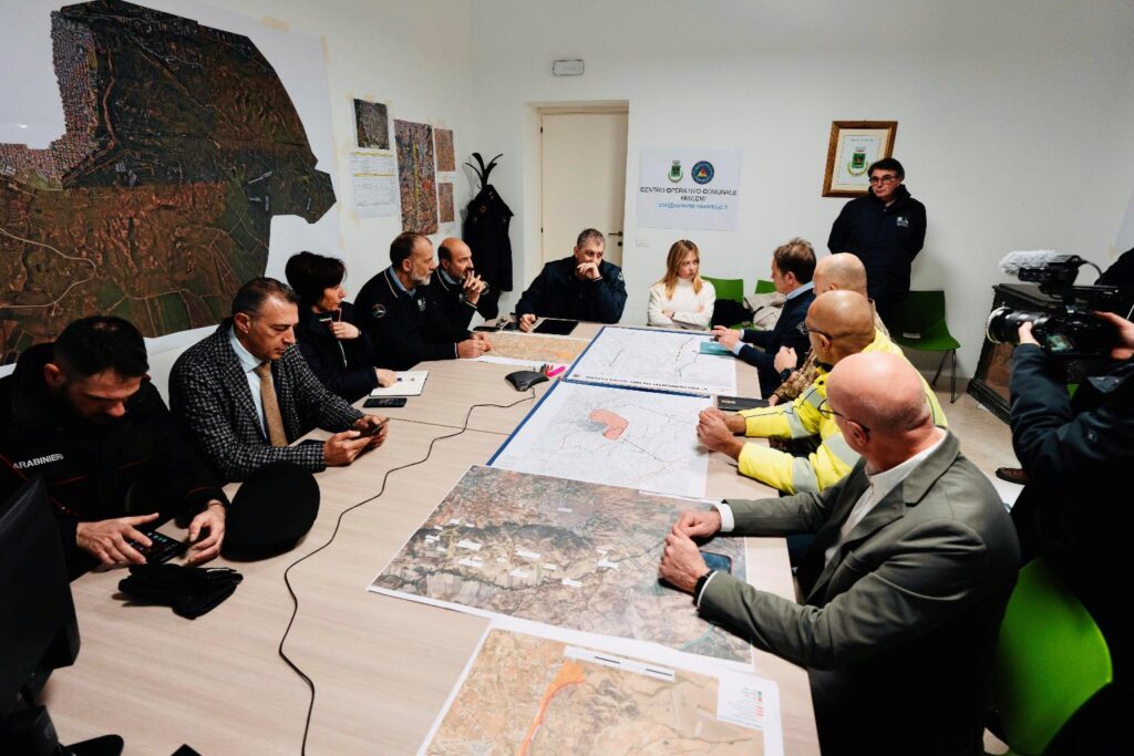 meloni in sicilia a niscemi