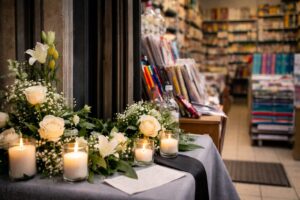 morto proprietario libreria