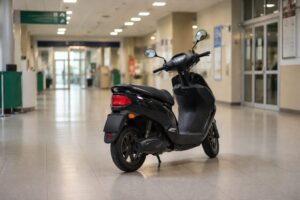 motorino all'interno del policlinico