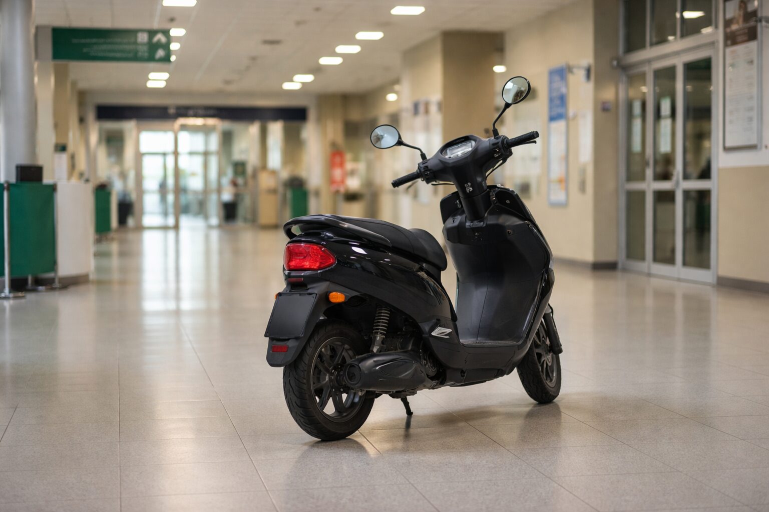 motorino all’interno del policlinico