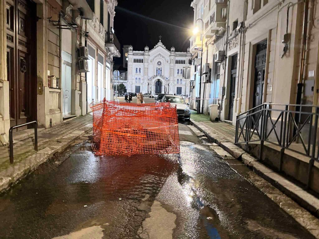 perdita idrica vicino al duomo